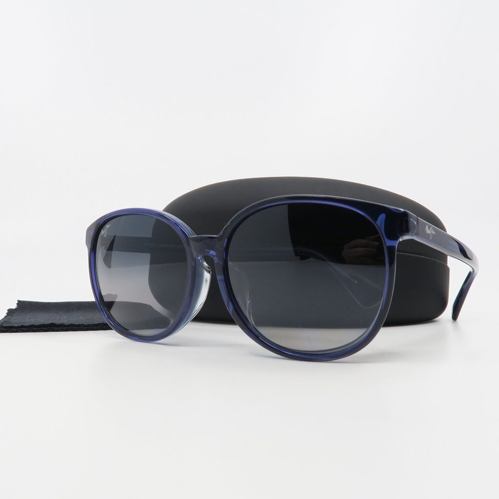 Maui Jim MJ796-08D WATER LILY Blue/Blue Polarized Sunglasses Pre-owned - Picture 1 of 6